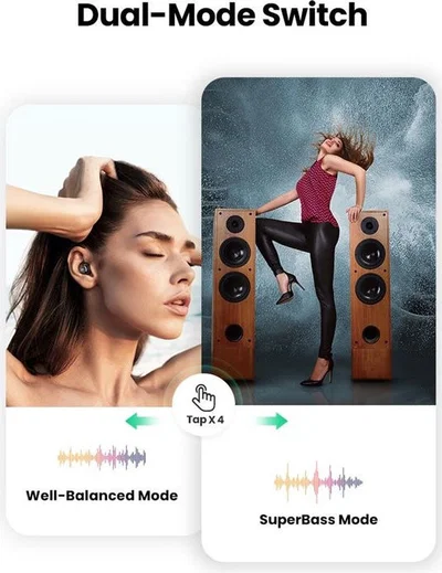 UGREEN HiTune True Wireless Stereo Bluetooth 5.0 Earbuds Zwart afbeelding 6