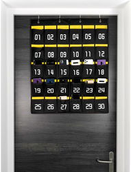 Universele Telefoon Tas met Cijfers - Opbergtas met 30 Vakken Zwart afbeelding