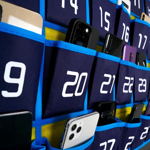 Universele Telefoon Tas met Cijfers - Opbergtas met 30 Vakken Blauw afbeelding 2