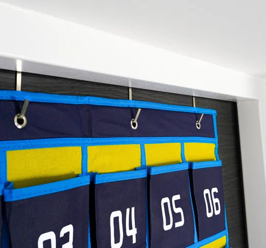 Universele Telefoon Tas met Cijfers - Opbergtas met 30 Vakken Blauw afbeelding 3