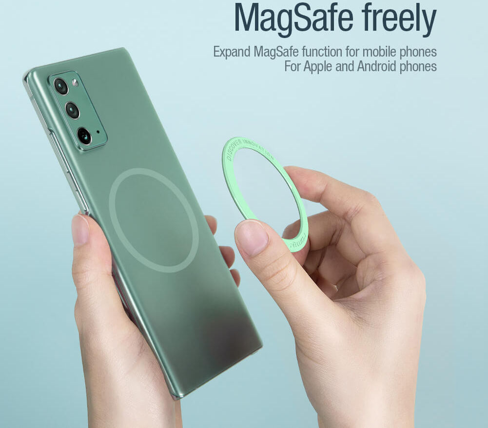 Nillkin SnapLink Air MagSafe Sticker voor Telefoonhoesjes Groen afbeelding 2