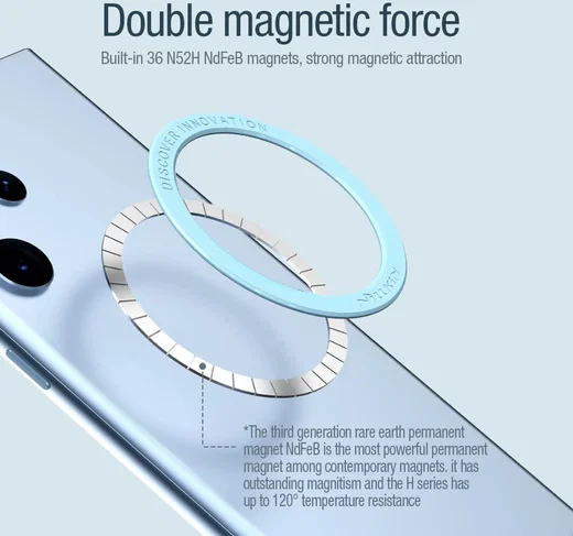 Nillkin SnapLink Air MagSafe Sticker voor Telefoonhoesjes Groen afbeelding 5