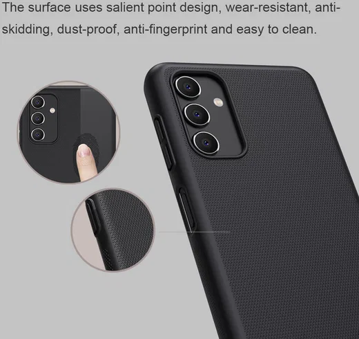 Nillkin Super Frosted Shield Samsung Galaxy A04s Hoesje Zwart afbeelding 2