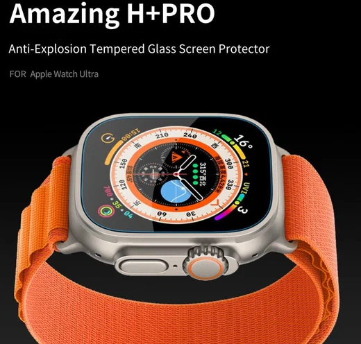 Nillkin - Apple Watch Ultra 3/2/1 Screen Protector - 9H Tempered Glass afbeelding 3