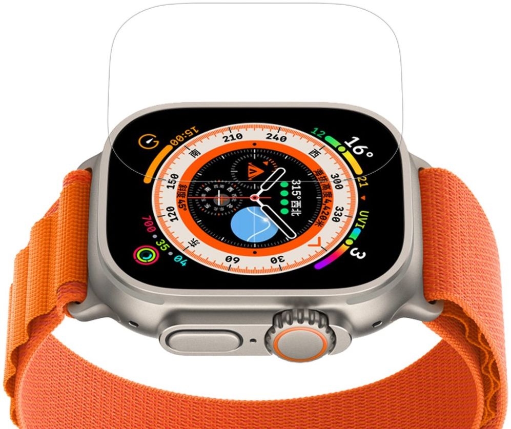 Nillkin - Apple Watch Ultra 3/2/1 Screen Protector - 9H Tempered Glass afbeelding 8