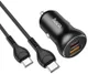 Hoco 5A Auto Snellader 30W PD en QC + USB-C Kabel 1M afbeelding 5