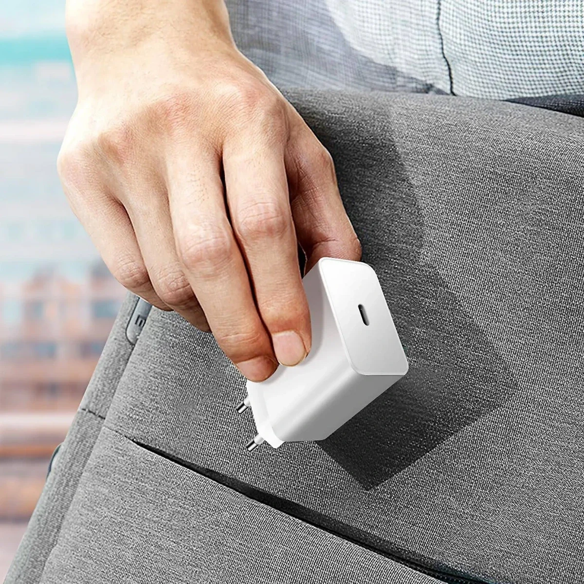 Originele Samsung 65W Power Adapter Fast Charge USB-C Adapter Wit afbeelding 3