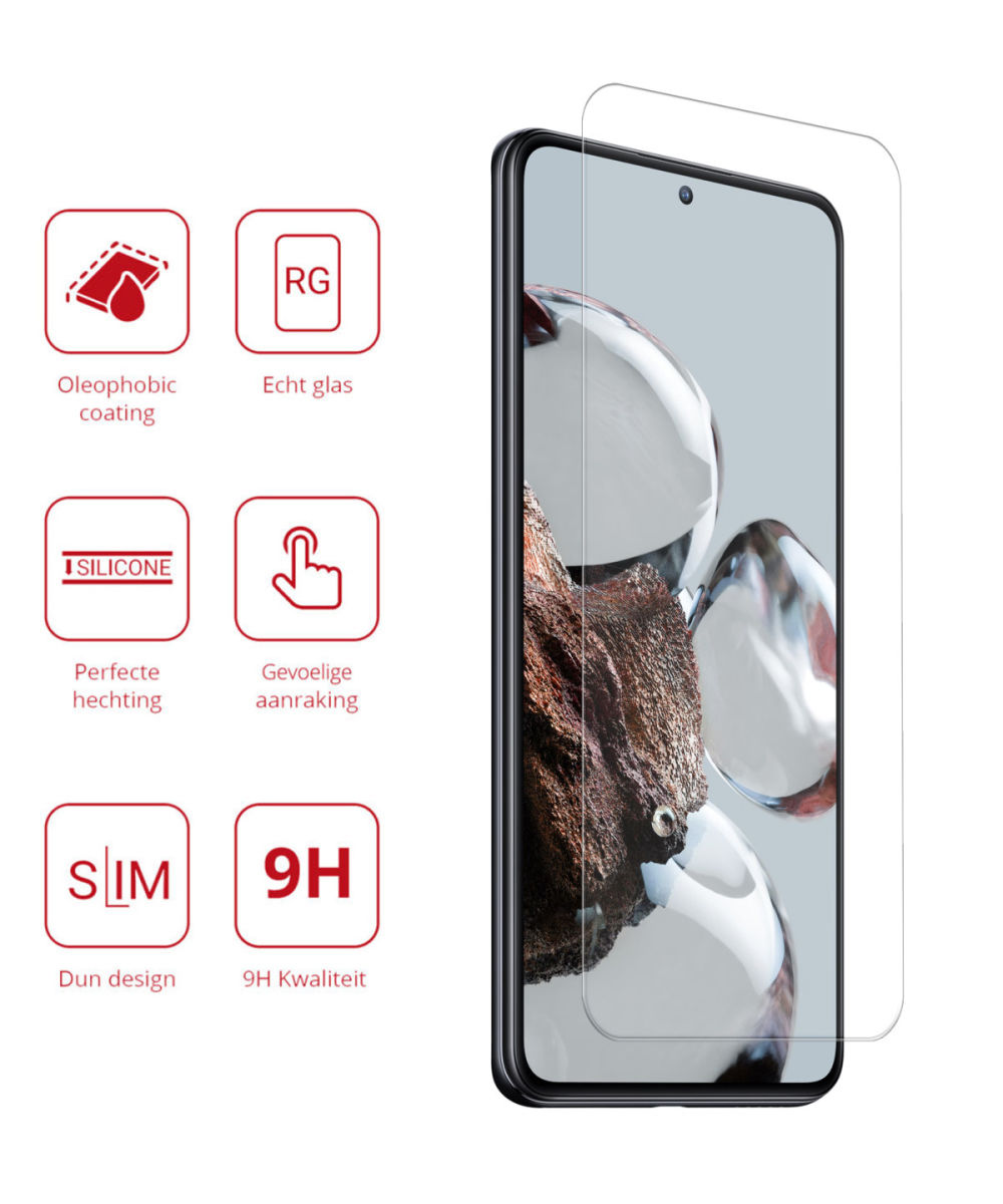 Rosso Xiaomi 12T / 12T Pro 9H Tempered Glass Screen Protector afbeelding 2