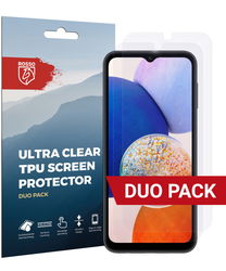 Rosso Samsung Galaxy A14 5G Ultra Clear Screen Protector Duo Pack afbeelding