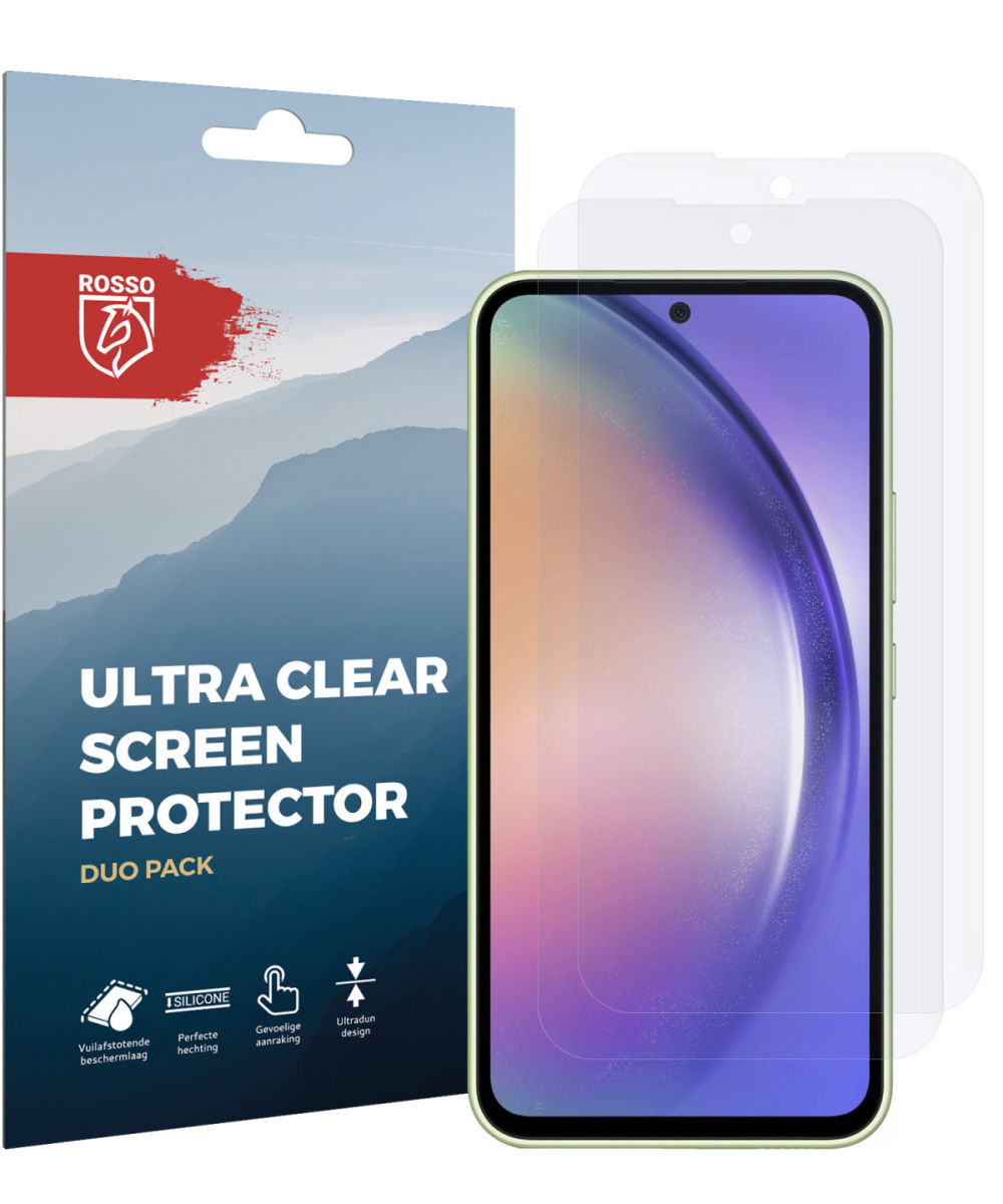 Rosso Samsung Galaxy A54 Ultra Clear Screen Protector Duo Pack afbeelding 8