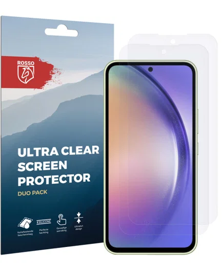 Rosso Samsung Galaxy A54 Ultra Clear Screen Protector Duo Pack afbeelding 8