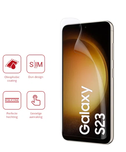Rosso Samsung Galaxy S23 Screen Protector Ultra Clear Duo Pack afbeelding 2