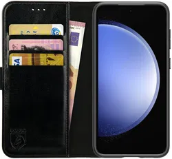 Rosso Element Samsung Galaxy S23 Hoesje Book Cover Wallet Zwart afbeelding