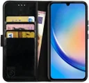 Rosso Element Samsung Galaxy A34 Hoesje Book Cover Wallet Zwart