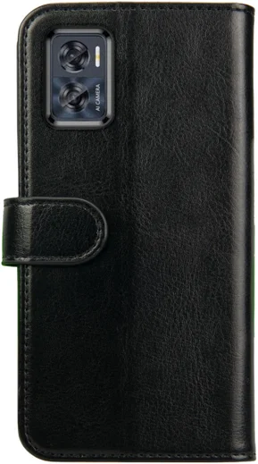 Rosso Element Motorola Moto E22/E22i Hoesje Book Cover Wallet Zwart afbeelding 2