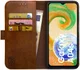 Rosso Element Samsung Galaxy A04s Hoesje Book Cover Wallet Bruin afbeelding 1