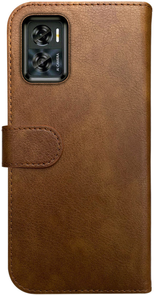 Rosso Element Motorola Moto E22/E22i Hoesje Book Cover Wallet Bruin afbeelding 2