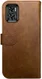 Rosso Element Motorola Moto E22/E22i Hoesje Book Cover Wallet Bruin afbeelding 2