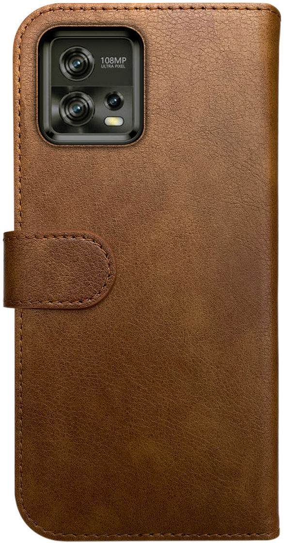 Rosso Element Motorola Moto G72 Hoesje Book Cover Wallet Bruin afbeelding 2