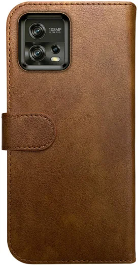 Rosso Element Motorola Moto G72 Hoesje Book Cover Wallet Bruin afbeelding 2
