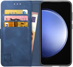 Rosso Element Samsung Galaxy S23 Hoesje Book Cover Wallet Blauw afbeelding