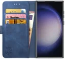 Rosso Element Samsung Galaxy S23 Ultra Hoesje Book Cover Wallet Blauw