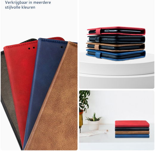 Rosso Element Samsung Galaxy A14 Hoesje Book Cover Wallet Blauw afbeelding 8