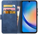 Rosso Element Samsung Galaxy A34 Hoesje Book Cover Wallet Blauw