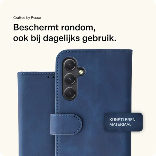 Rosso Element Samsung Galaxy A54 Hoesje Book Cover Wallet Blauw afbeelding 3