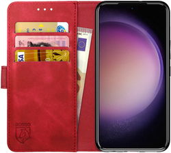 Rosso Element Samsung Galaxy S23 Plus Hoesje Book Cover Wallet Rood afbeelding