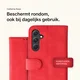 Rosso Element Samsung Galaxy A54 Hoesje Book Cover Wallet Rood afbeelding 3