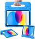 Apple iPad 11 (2025) / 10.9 (2022) Kinder Tablethoes met Handvat Blauw afbeelding 2