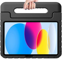 Apple iPad 11 (2025) / 10.9 (2022) Kinder Tablethoes met Handvat Zwart afbeelding