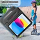 Apple iPad 11 (2025) / 10.9 (2022) Kinder Tablethoes met Handvat Zwart afbeelding 6