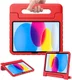 Apple iPad 11 (2025) / 10.9 (2022) Kinder Tablethoes met Handvat Rood afbeelding 2