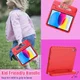 Apple iPad 11 (2025) / 10.9 (2022) Kinder Tablethoes met Handvat Rood afbeelding 8