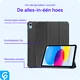Apple iPad 11 (2025) / 10.9 (2022) Hoes Tri-Fold Book Case Zwart afbeelding 3