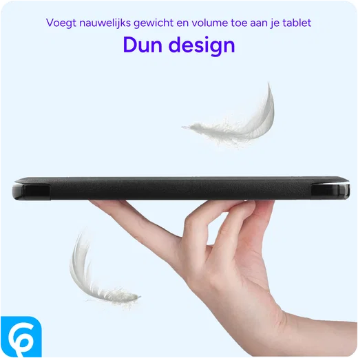 Apple iPad 11 (2025) / 10.9 (2022) Hoes Tri-Fold Book Case Zwart afbeelding 5