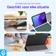 Apple iPad 11 (2025) / 10.9 (2022) Hoes Tri-Fold Book Case Zwart afbeelding 9