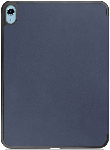 Apple iPad 11 (2025) / 10.9 (2022) Hoes Tri-Fold Book Case Blauw afbeelding 9