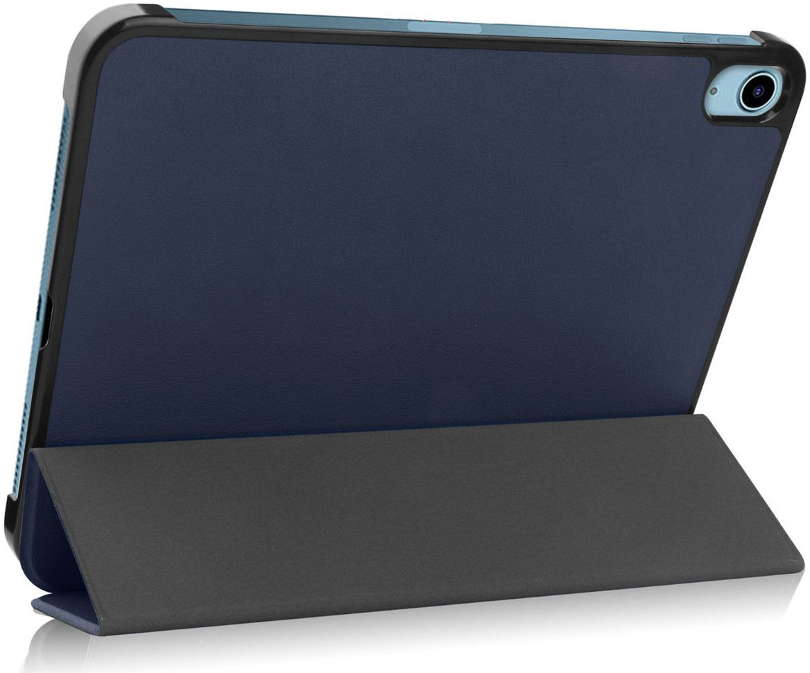 Apple iPad 11 (2025) / 10.9 (2022) Hoes Tri-Fold Book Case Blauw afbeelding 10