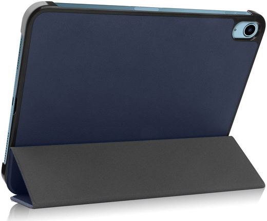 Apple iPad 11 (2025) / 10.9 (2022) Hoes Tri-Fold Book Case Blauw afbeelding 10