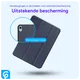 Apple iPad 11 (2025) / 10.9 (2022) Hoes Tri-Fold Book Case Blauw afbeelding 2