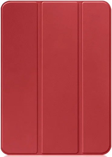 Apple iPad 11 (2025) / 10.9 (2022) Hoes Tri-Fold Book Case Rood afbeelding 10