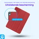Apple iPad 11 (2025) / 10.9 (2022) Hoes Tri-Fold Book Case Rood afbeelding 2