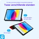 Apple iPad 11 (2025) / 10.9 (2022) Hoes Tri-Fold Book Case Rood afbeelding 6