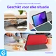 Apple iPad 11 (2025) / 10.9 (2022) Hoes Tri-Fold Book Case Rood afbeelding 9