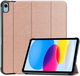 Apple iPad 11 (2025) / 10.9 (2022) Hoes Tri-Fold Book Case Roze Goud