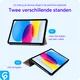 Apple iPad 11 (2025) / 10.9 (2022) Hoes Tri-Fold Book Case Roze Goud afbeelding 5