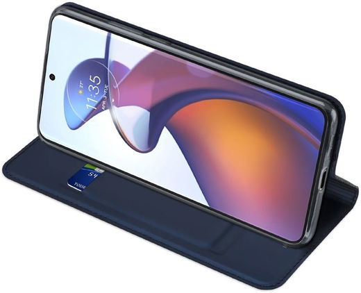 Dux Ducis Skin Pro Motorola Moto Edge 30 Ultra Hoesje Blauw afbeelding 7